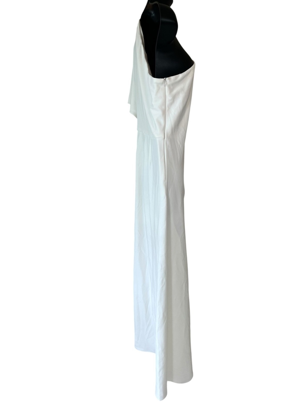 ALEXIA ADMOR Ivory One-Shoulder Ruffle Jumpsuit - Picture 7 of 16
